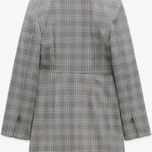 Zara mini dress with jeweled buttons grey Size M - Picture 5 of 7